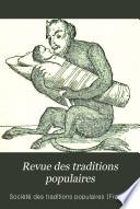 Revue des traditions populaires