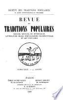 Revue des traditions populaires