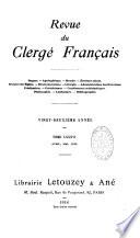 Revue du clergé français