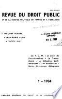 Revue du droit public et de la science politique en France et à l'étranger