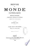 Revue du monde catholique