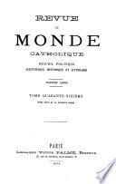 Revue du monde catholique