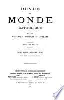 Revue du monde catholique