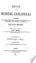 Revue du monde colonial, asiatique et américain