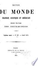 Revue du monde colonial, asiatique et américain