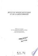 Revue du monde musulman et de la Méditerranée