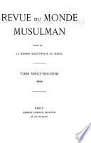 Revue du monde musulman