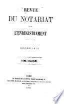 Revue du notariat et de l'enregistrement ...