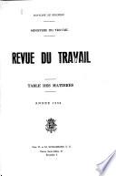 Revue du travail