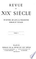 Revue du XIXe siècle