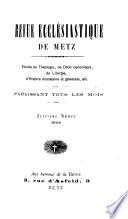 Revue ecclésiastique de Metz