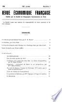 Revue économique française