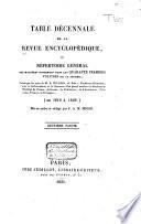 Revue encyclopédique ou Analyse raisonnée des productions les plus remarquables dans la littérature, les sciences et les arts