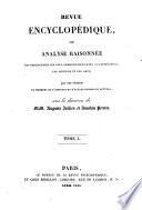 Revue encyclopédique, ou Analyse raisonnée des productions les plus remarquables