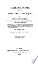 Revue encyclopédique, ou Analyse raisonnée des productions les plus remarquables