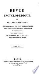 Revue encyclopédique, ou Analyse raisonnée