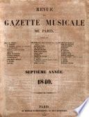 Revue et gazette musicale de Paris