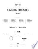 Revue et gazette musicale de Paris