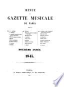 Revue et gazette musicale de Paris