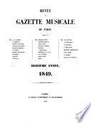Revue et gazette musicale de Paris