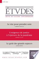 Revue Etudes - L'exigence de justice à l'épreuve de la pandémie