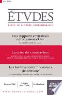 Revue Etudes - La crise du coronavirus