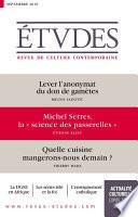 Revue Etudes - Lever l'anonymat du don de gamètes