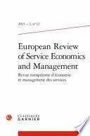 Revue Europeenne D'Economie Et Management Des Services