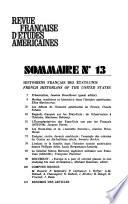 Revue Française D'études Américaines