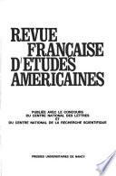 Revue Française D'études Américaines