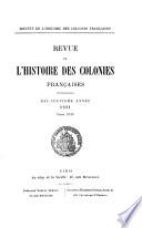 Revue française d'histoire d'outre-mer