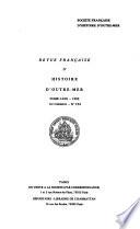 Revue française d'histoire d'outre-mer
