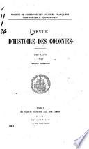 Revue francaise d'histoire d'outre-mer