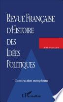 REVUE FRANCAISE D'HISTOIRE DES IDÉES POLITIQUES - 43
