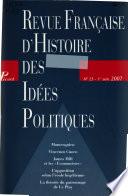 Revue française d'histoire des idées politiques