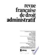 Revue française de droit administratif