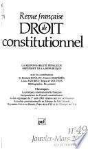 Revue française de droit constitutionnel
