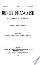 Revue française de l'étranger et des colonies