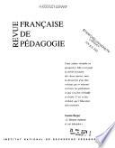 Revue française de pédagogie