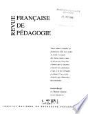 Revue française de pédagogie