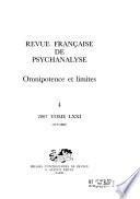 Revue française de psychanalyse