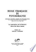 Revue française de psychanalyse