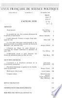 Revue française de science politique
