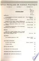 Revue française de science politique