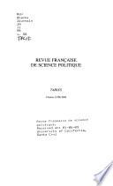 Revue française de science politique