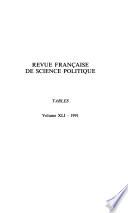 Revue française de science politique