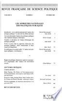 Revue française de science politique