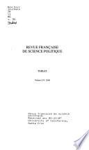 Revue française de science politique