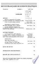 Revue française de science politique