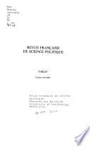 Revue française de science politique